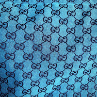 blue gucci fabric for shoes