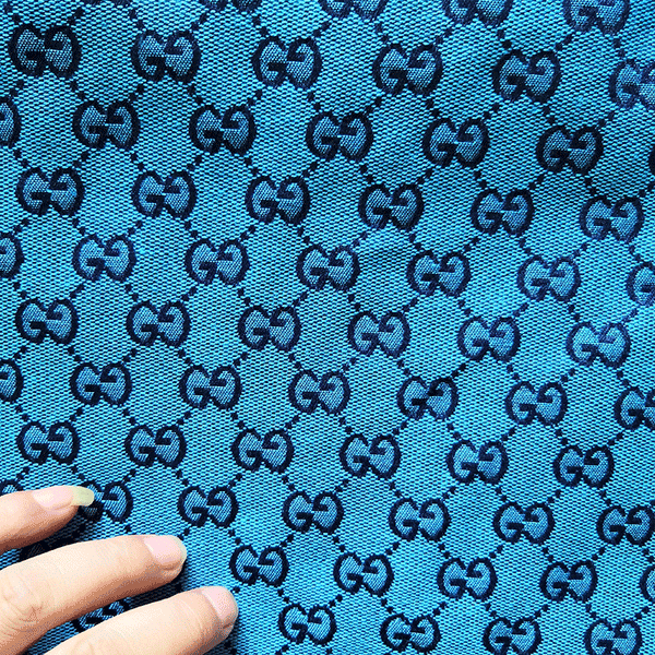 blue gucci fabric