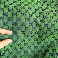 green gucci fabric