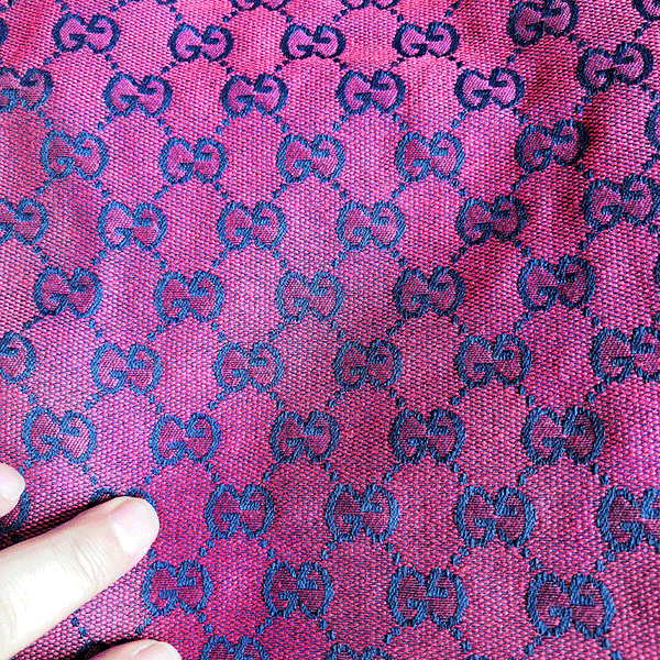 red gucci canvas fabric by the yard for bags